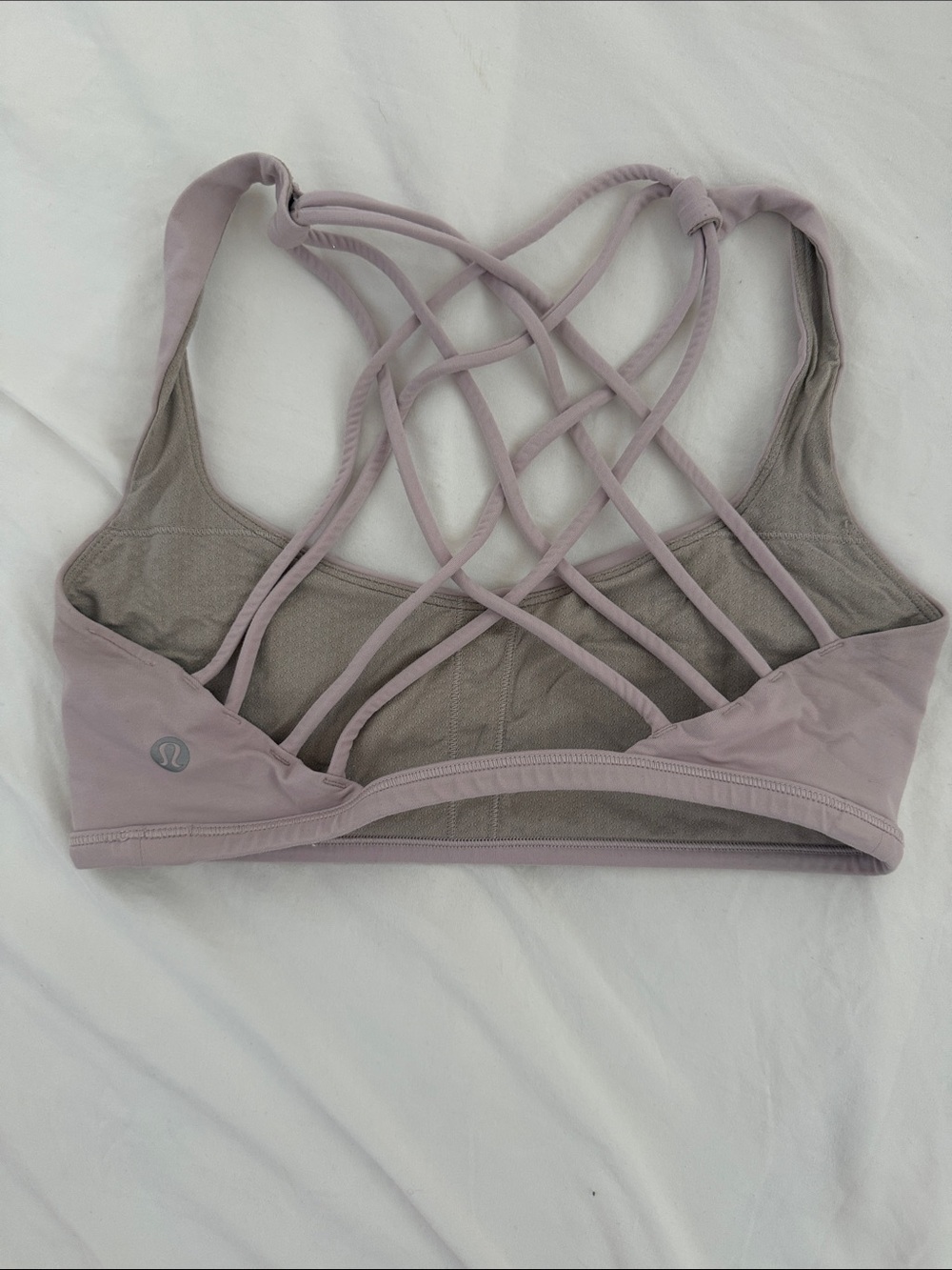 lululemon athletica Mauve Crisscross Strappy Sports Bra - Women